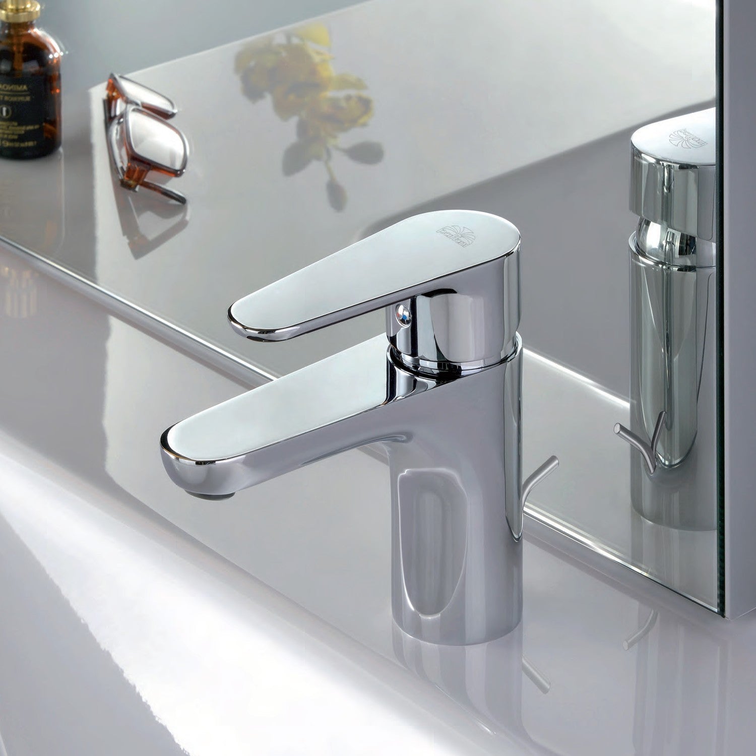 Mitigeur de lavabo Paffoni GR075CR vert avec bonde de 32 mm (1 1/4")