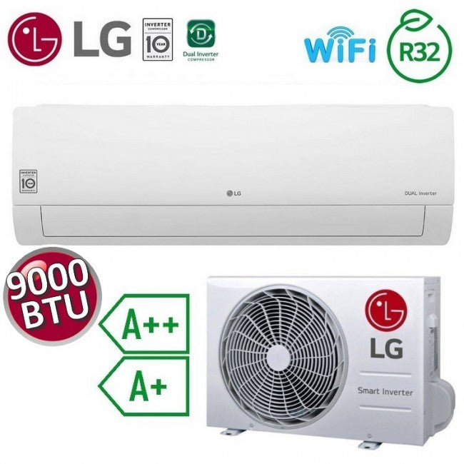 Climatisation mono split LG Libero SMART WiFi 9000 btu 2,5 kw A++ A+