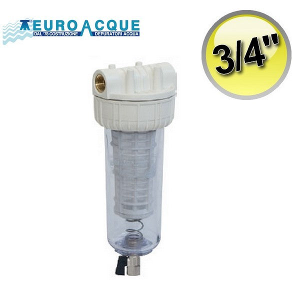 Filtre en plastique de nettoyage avec raccord 3/4 FF