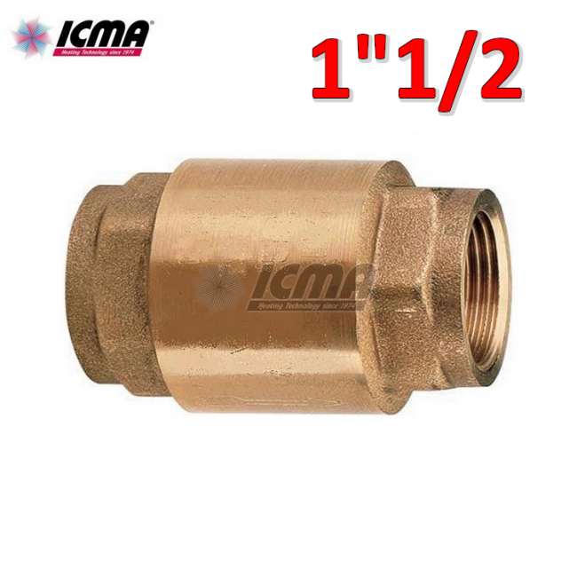 Clapet anti-retour MONDIAL 1''1/2" avec obturateur en laiton