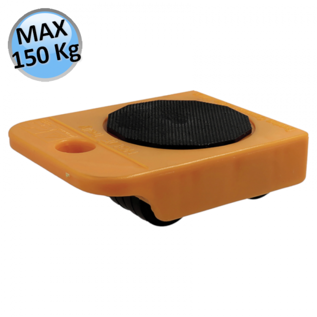 Kit de roues - Patin avec 8 roulettes en caoutchouc pour le transport - capacité de charge 150 kg