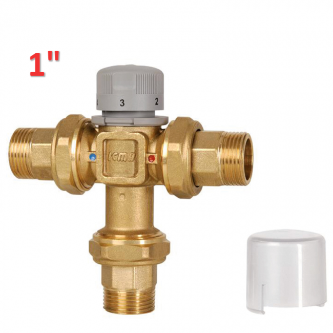 ICMA 148 - Mitigeur thermostatique en laiton 1'' avec buse - vanne de mélange