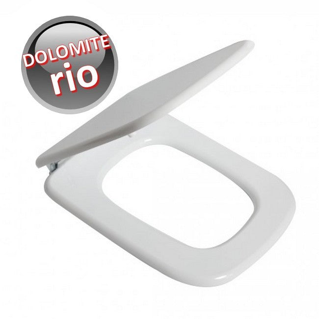 Abattant compatible pour cuvette WC RIO Ceramica Dolomite - Blanc Lucido Ercos PONSI