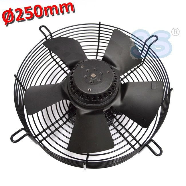 Extracteur d'air axial Ø 250 mm 55 W 220 V - avec moteur et grille