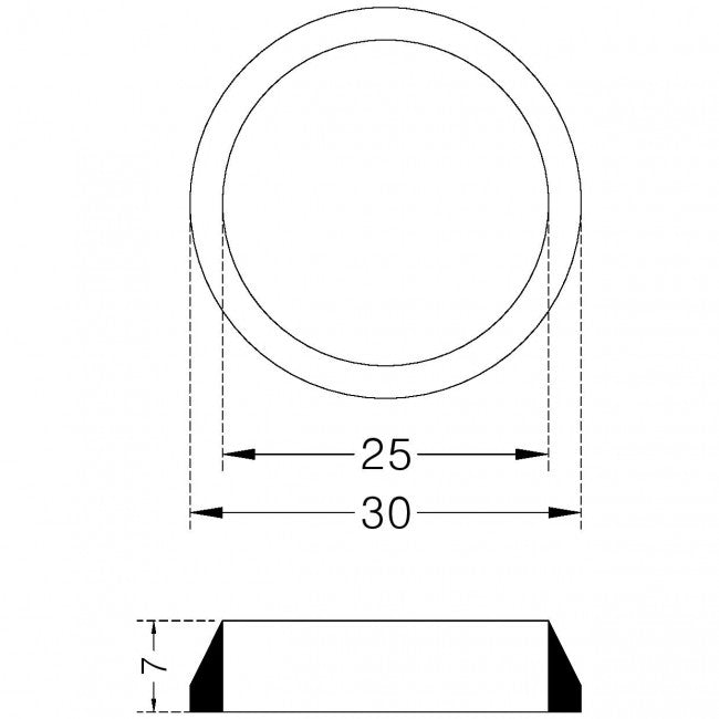 1 pièce - Joint conique souple en PVC noir pour raccords de siphon de 1 pouce