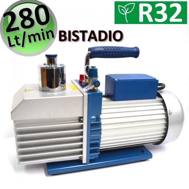 Pompe à vide à deux étages 280 L/min pour systèmes à gaz R32 R1234YF - VE2100