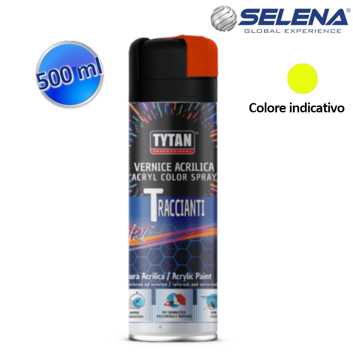 Peinture acrylique jaune fluorescente à tracer 500 ml