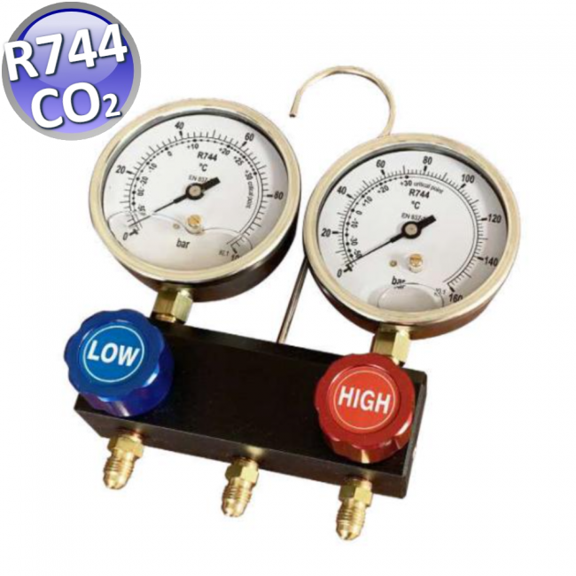 MANOMÈTRE 2 VOIES POUR CO2 - R744