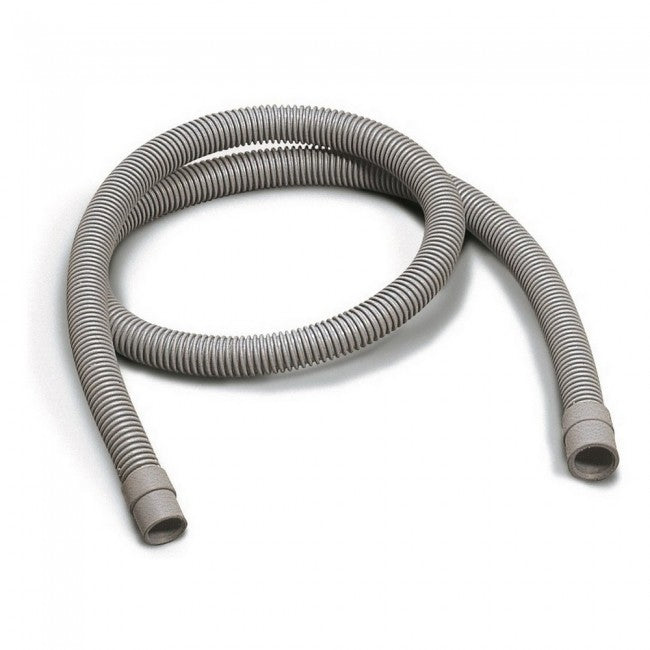 Washing machine drain extension hose, 2 m, thermoplastic with 19 x 21 mm rubber sleeves