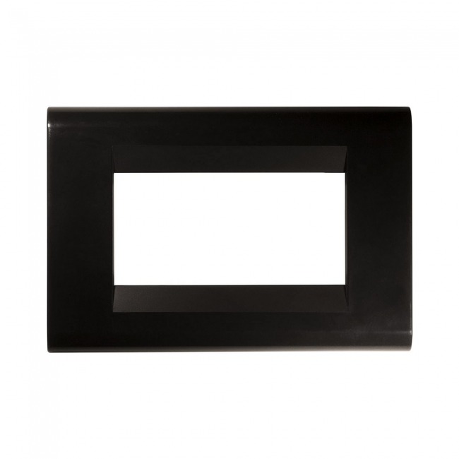 Assiette noire 3 couverts TL compatible avec Bticino Living Classic - Feb Elettrica