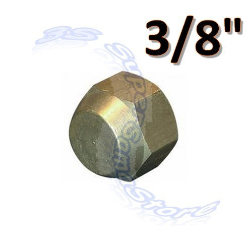 Raccord fileté borgne 3/8'' avec capuchon femelle