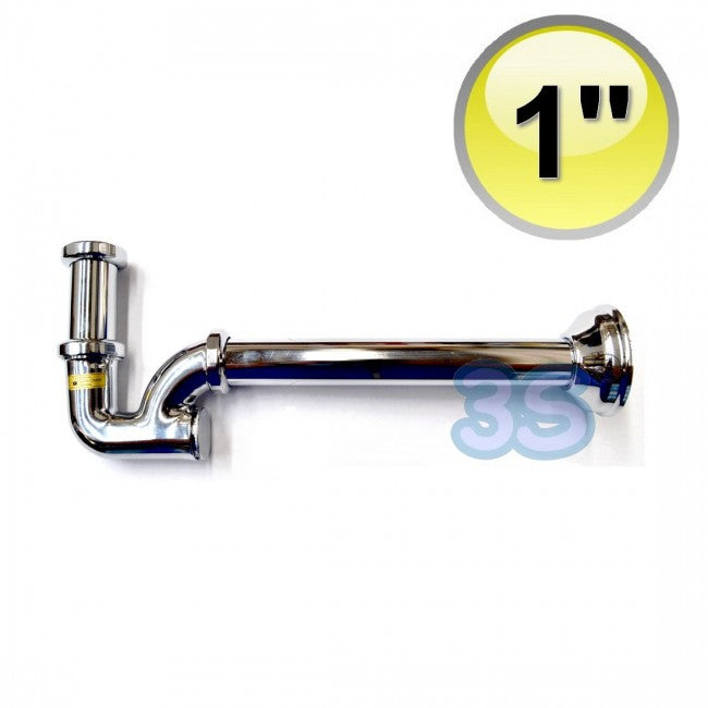 Siphon pour lavabo sur pied, bouchon arrière 1" - Giacomini
