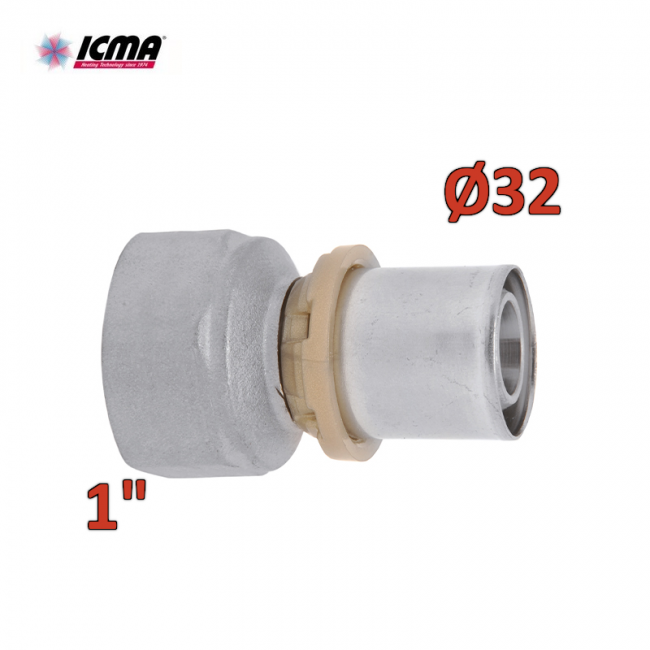 ICMA 401 - Raccord femelle droit à sertir 1''x32 SEMPITER®