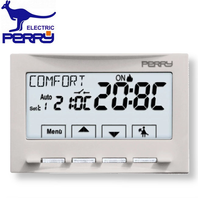 Perry 1TITE541 - Thermostat mural électronique numérique série ''NEXT'' 230V rétroéclairé