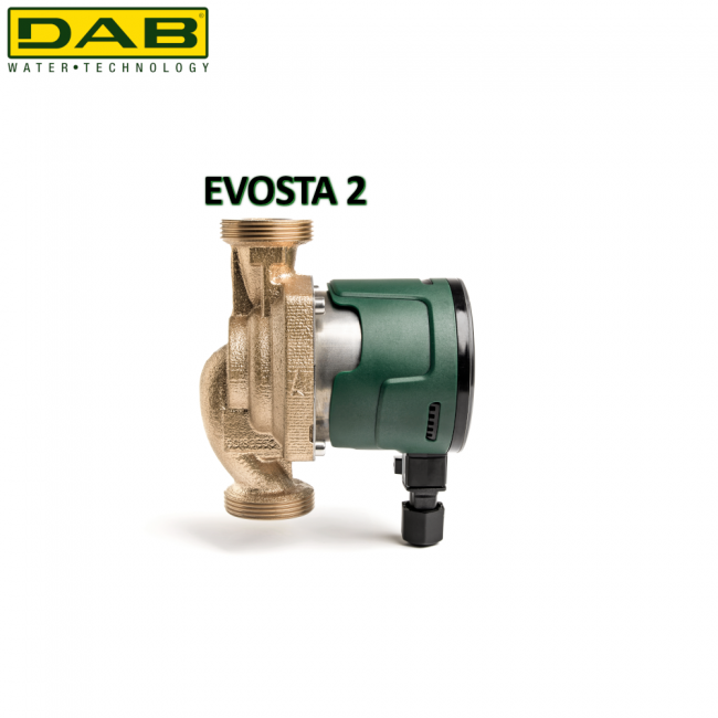 Circulateur à rotor pour eau, raccords 1'' - 1''1/2", DAB EVOSTA 2 40-70/150 SAN