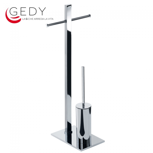 Freestanding Toilet Paper and Toilet Brush Holder - TOBIA 713213 GEDY