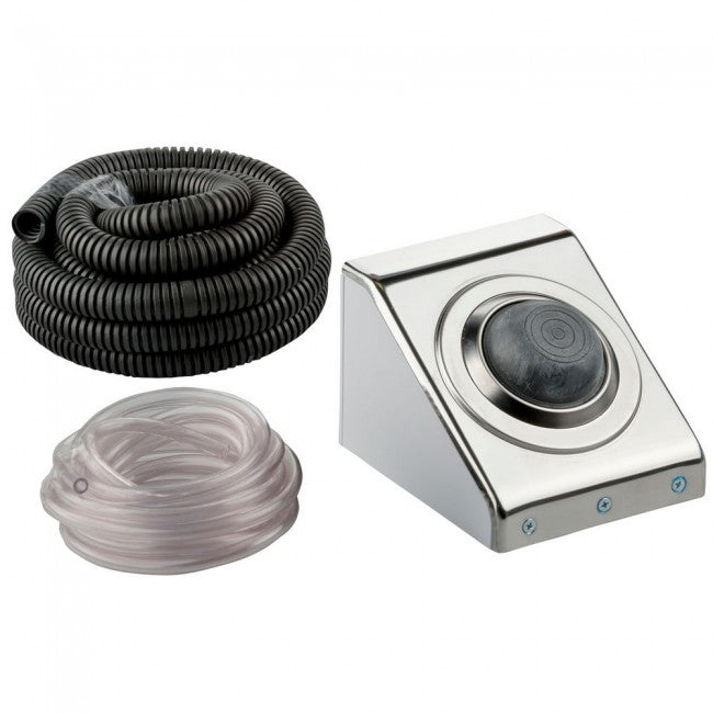 Bouton de commande à pédale pneumatique en acier inoxydable pour réservoir de toilette