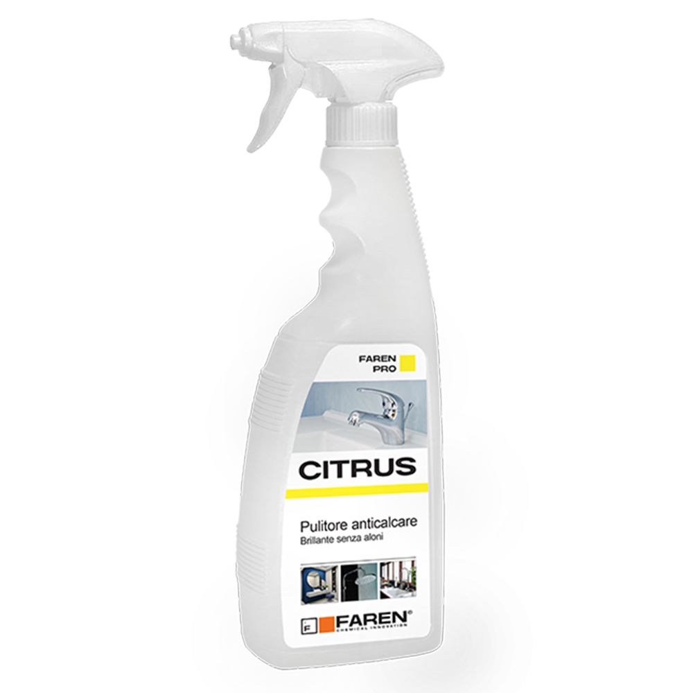 Nettoyant anticalcaire Faren Citrus - Détartrant pour robinets en céramique de salle de bain