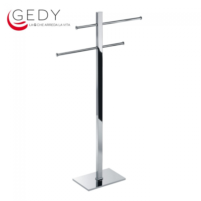 Bathroom column with 2 sliding towel rails - TOBIA 713113 GEDY