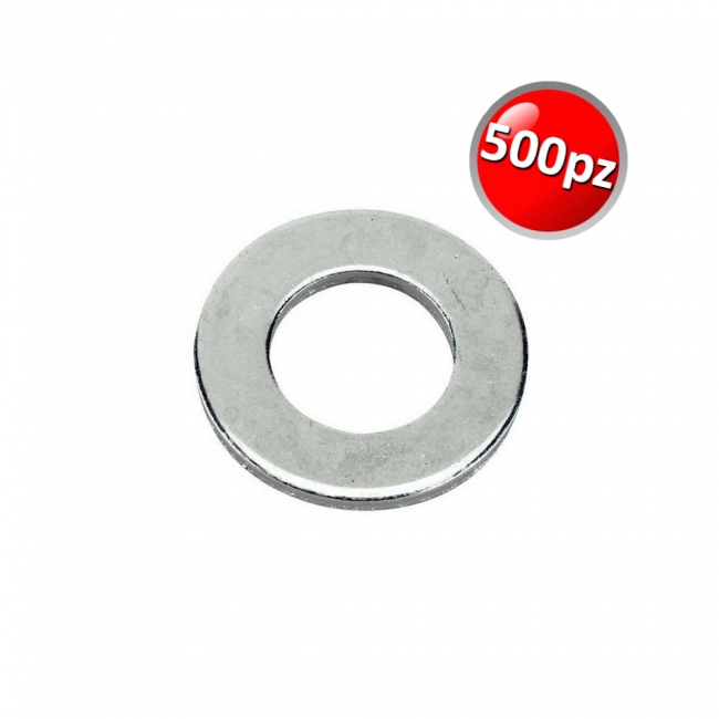 Rondelles zinguées Ø int. 8,4 mm ext. 24 mm épaisseur 2 mm - Boîte de 500 pièces