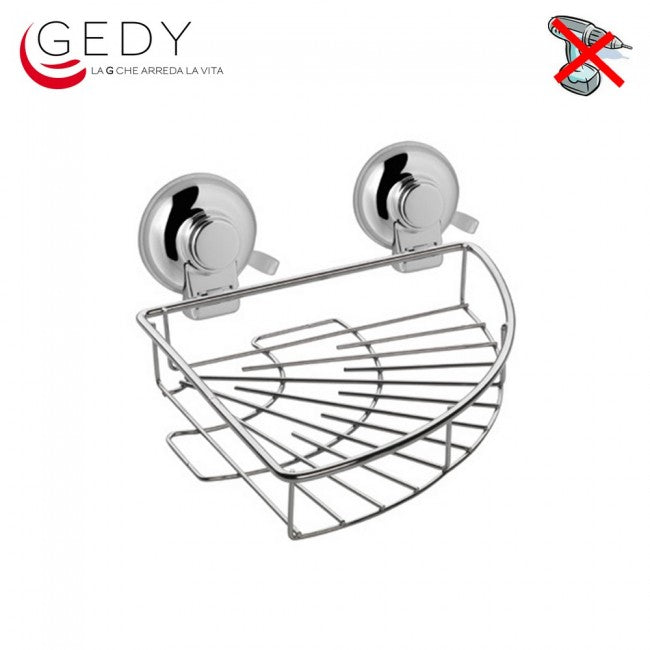 Corner Shower Caddy with Suction Cup - GEDY HO80