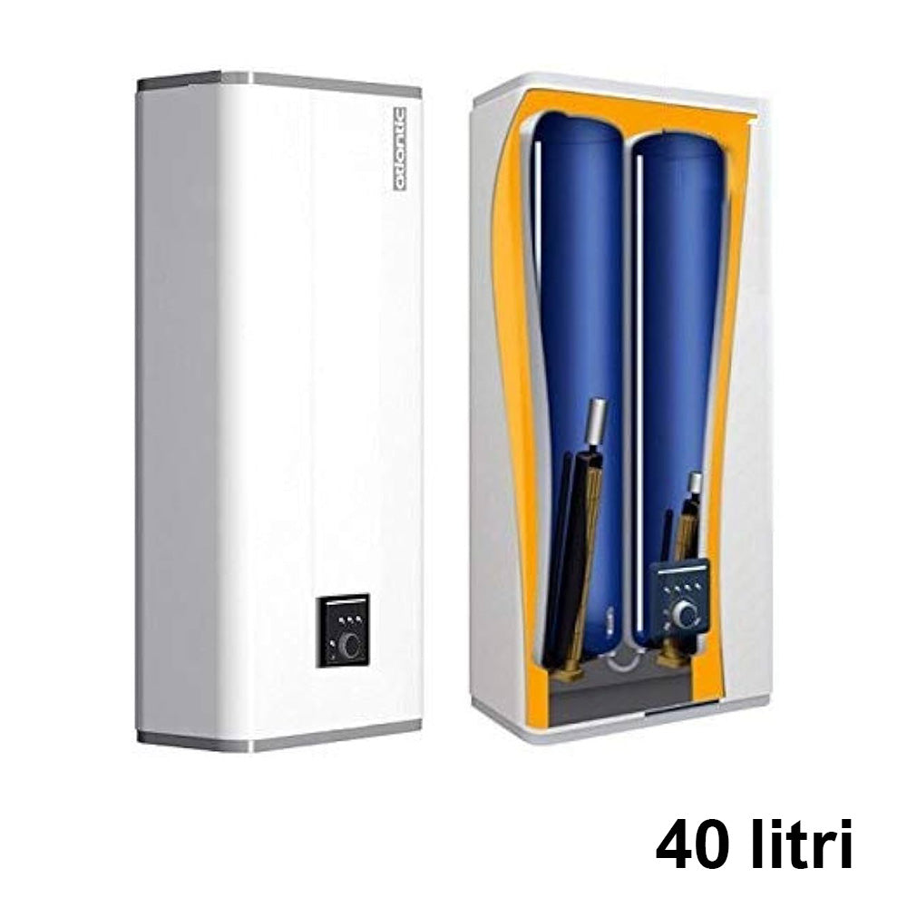 Chauffe-eau électrique VERTIGO Atlantic 40 lt - installation verticale ou horizontale ultra-plate