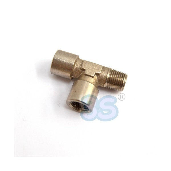 Raccord en T 1/8", filetage gaz, femelle, femelle, mâle