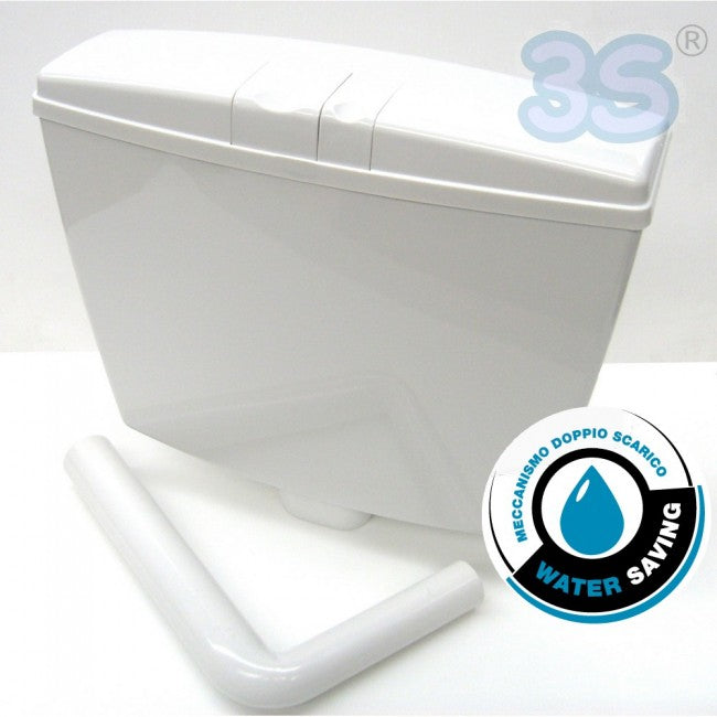 Réservoir de toilette à sac à dos BASIC DUO externe à double bouton
