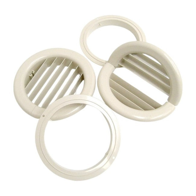 Pair of Ø 160 mm folding grilles with flanges for Unico Olimpia Splendid