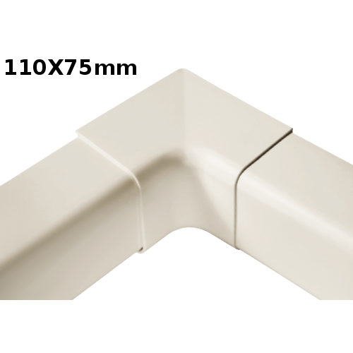 Connecteur d'angle interne pour profilé 110 x 75 mm - 1 pièce