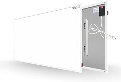 Panneau chauffant infrarouge à convection électrique avec thermostat - Puissance de 1000 watts