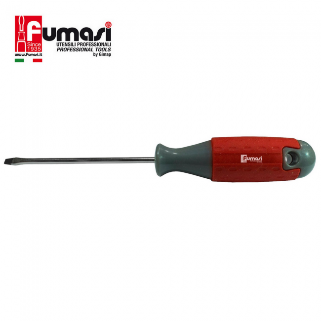 Tournevis Fumasi à embout magnétique fendu pour vis à fente 4x125 mm, longueur 210 mm