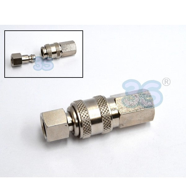 Raccord rapide - vanne à deux voies F-F filetage gaz 1/8''