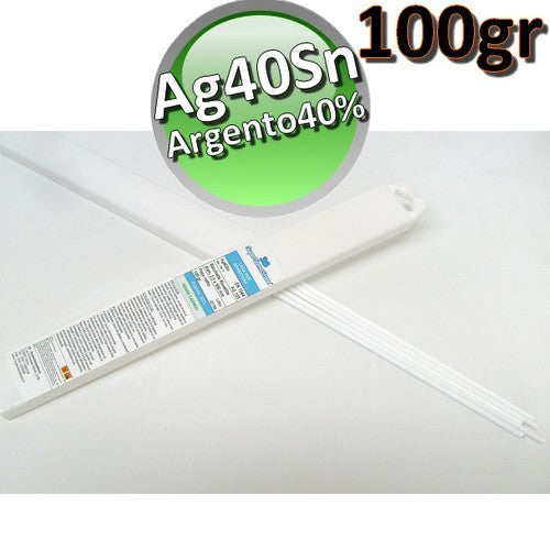 Cadmium-free brazing rods 100 g - 40% silver