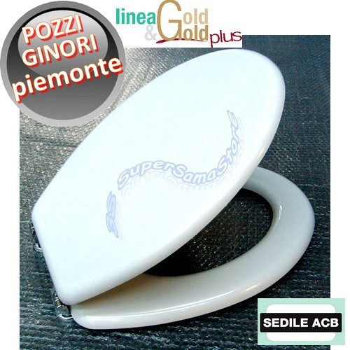 Abattant de toilettes Pozzi Ginori PIEMONTE à âme en bois - Gamme ACB GOLD
