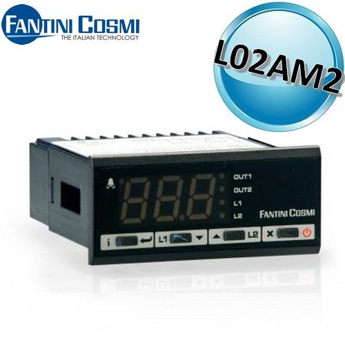 Thermostat proportionnel PID Fantini Cosmi L02AM2 230 Vca avec 2 sorties et sonde