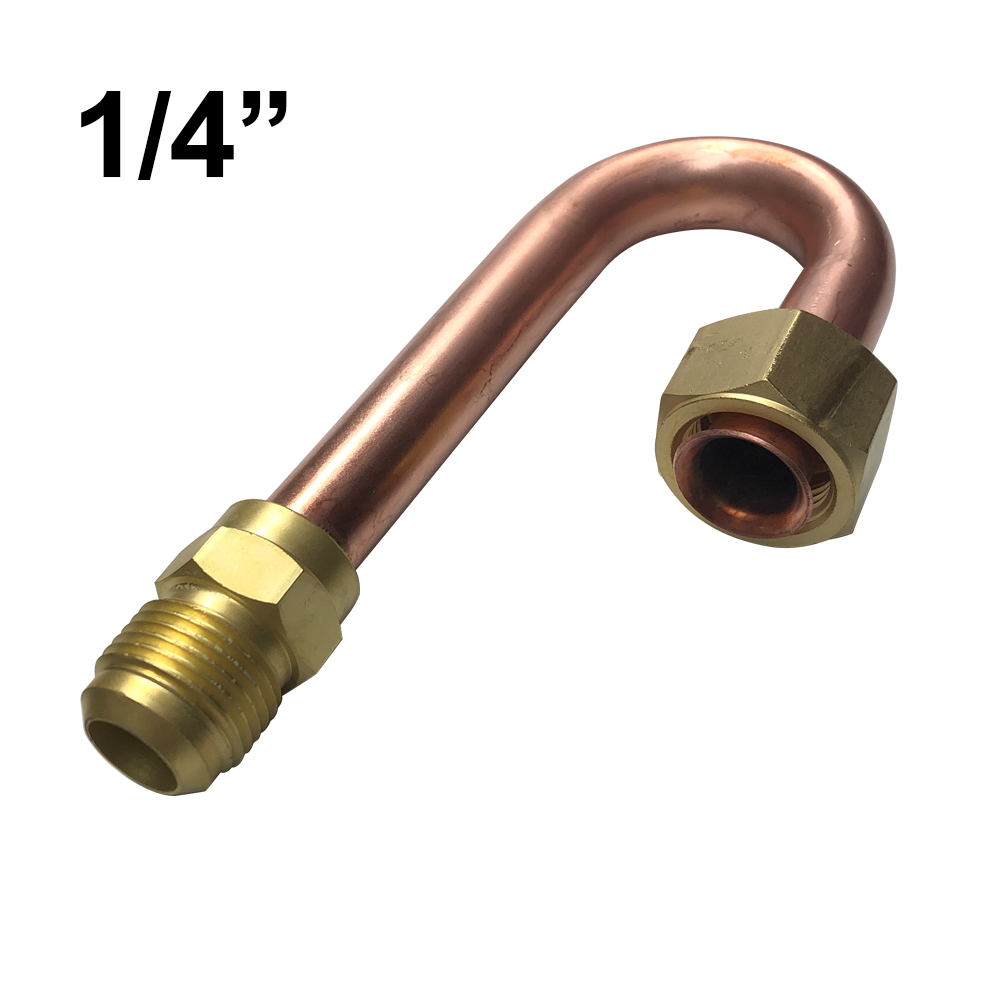 1/4'' SAE 180° copper hairpin bend for split system
