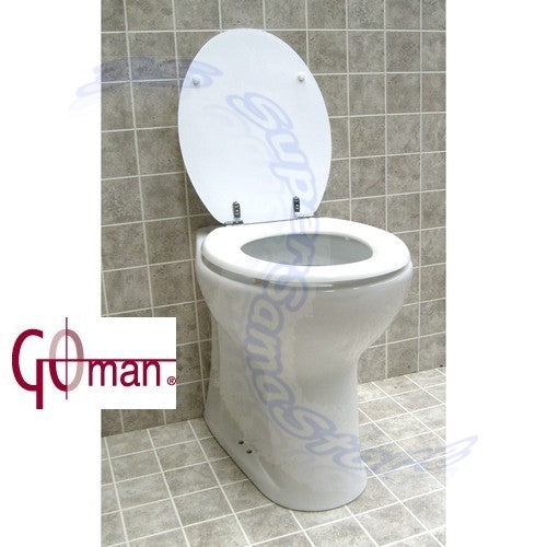 WC pour personnes handicapées, hauteur 47 cm - OUVERT, siège Goman inclus