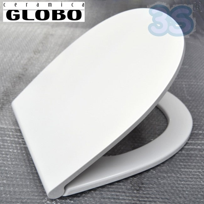 Globo, modèle 4ALL, siège à fermeture traditionnelle 45x36cm, blanc brillant