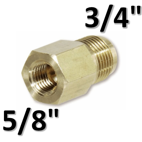 Raccord à joint réduit SAE F 5/8'' x M 3/4''