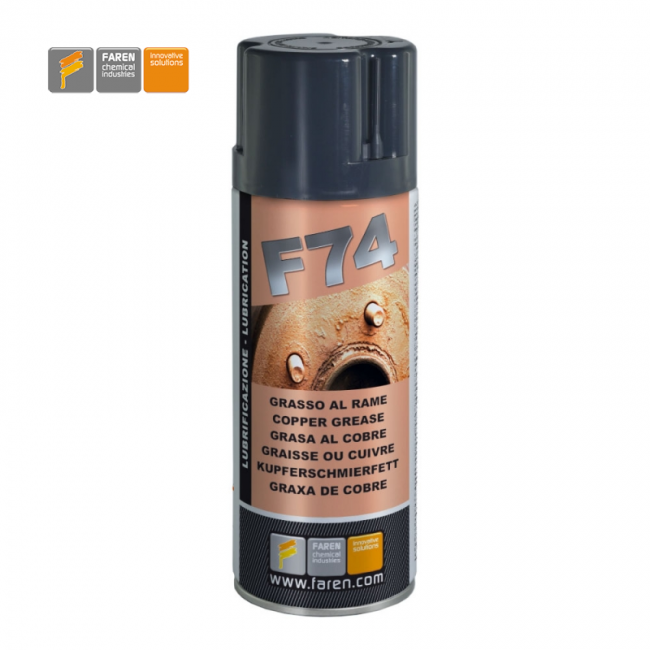Faren F74 - Graisse lubrifiante anti-grippage pour cuivre - Aérosol de 400 ml