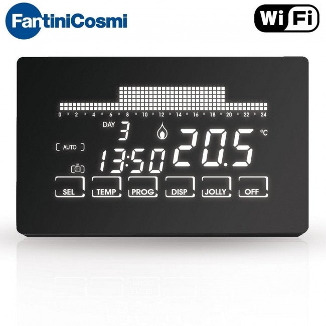 CH193WiFi Fantini Cosmi 230V WiFi touchscreen weekly programmable thermostat