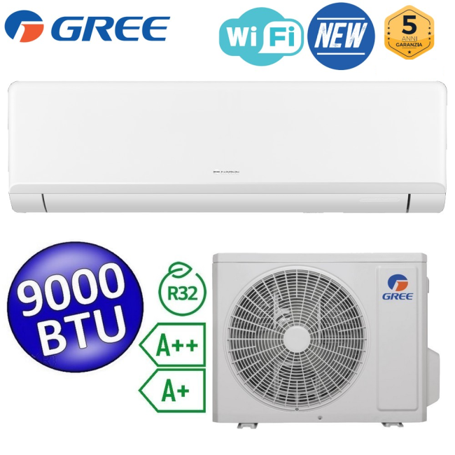Climatiseur simple GREE NEWARI 9000 BTU A++/A+ WiFi Inverter