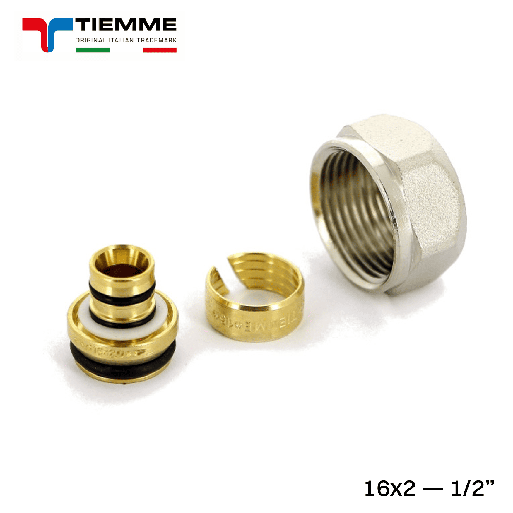 ADAPTATEUR DE TUYAU MULTICOUCHE 16x2 - 1/2'' - TIEMME