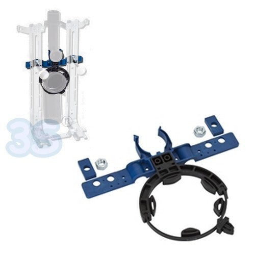 Colliers de fixation de tuyauterie sur supports de toilettes suspendus Oter Base