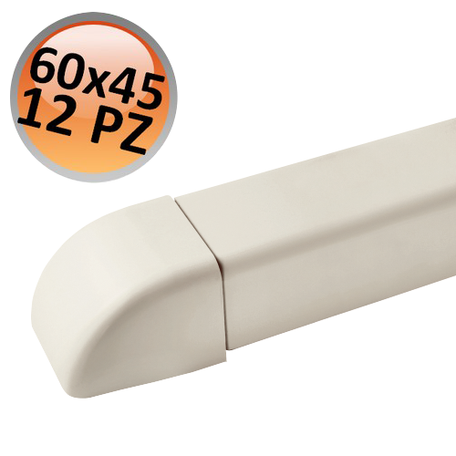 Embouts pour conduit 60 x 45 mm - Lot de 12