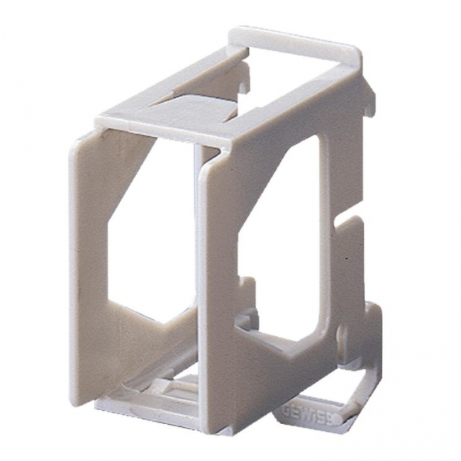 Support de montage pour appareils Gewiss System sur rail DIN - 1 emplacement