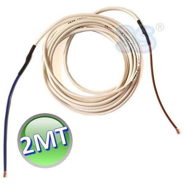 Câble chauffant antigel de 2 m, 15 W/m - Revêtement isolant en PVC