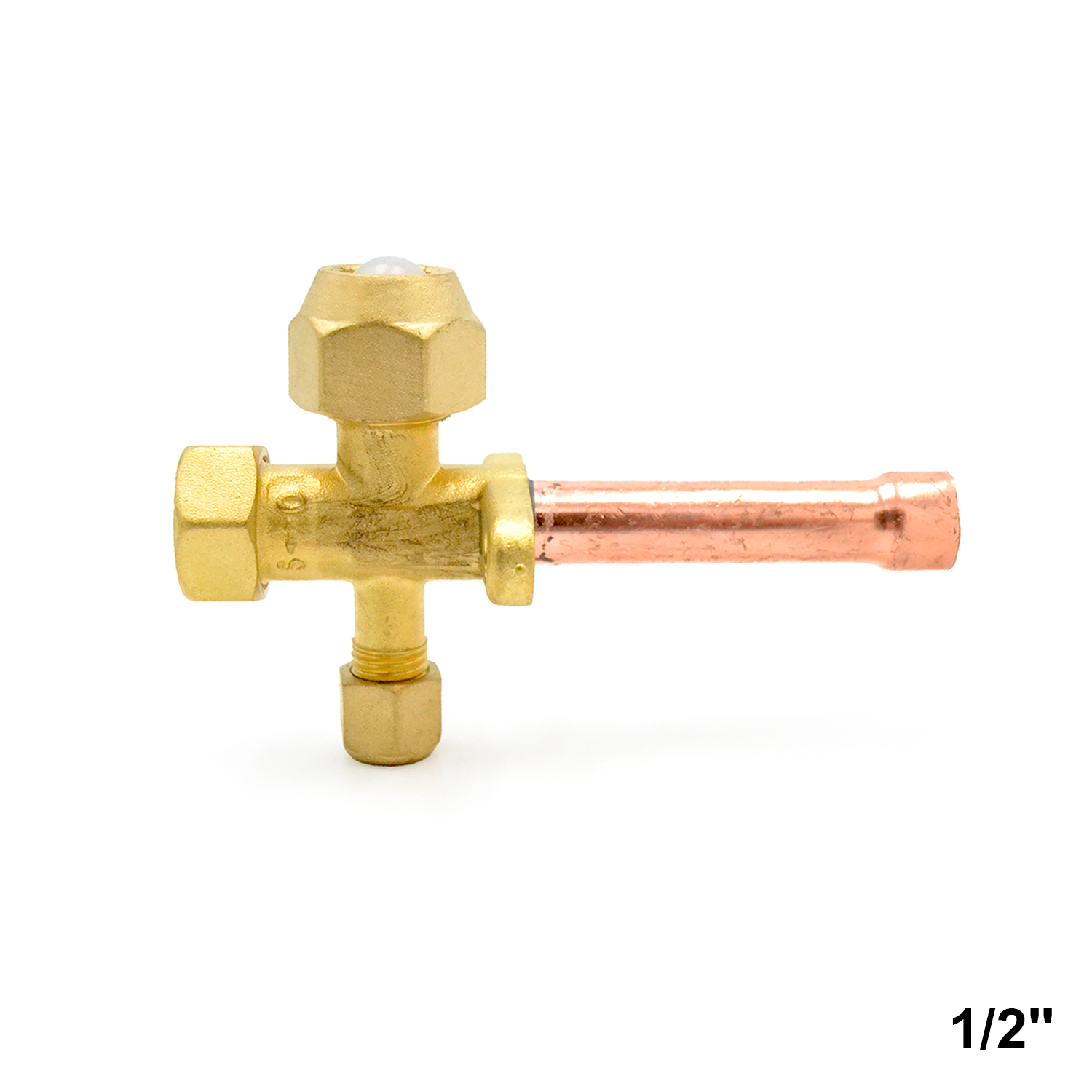 vanne avec prise de service et rubinetto 1/2'' unité externe climatisationzatore