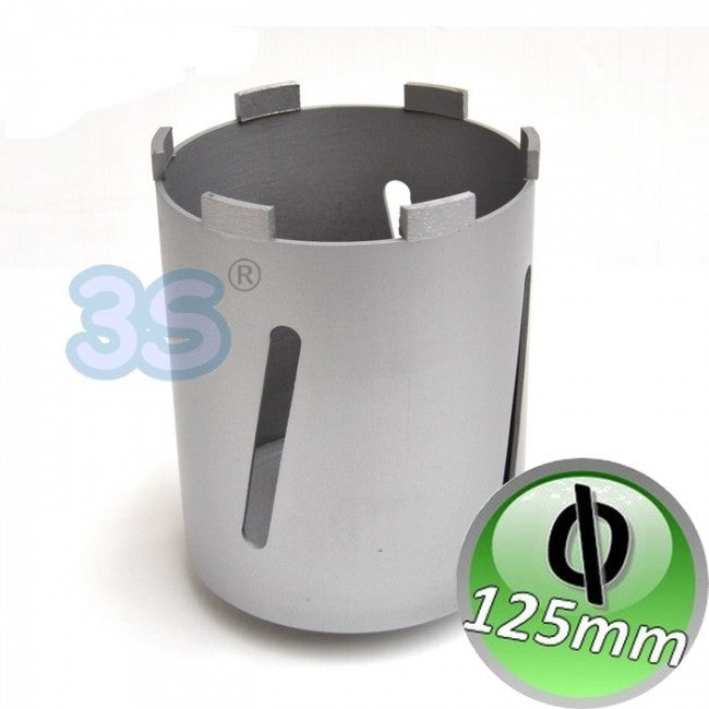 Foret diamanté pour carottier Ø 125 mm - longueur 160 mm